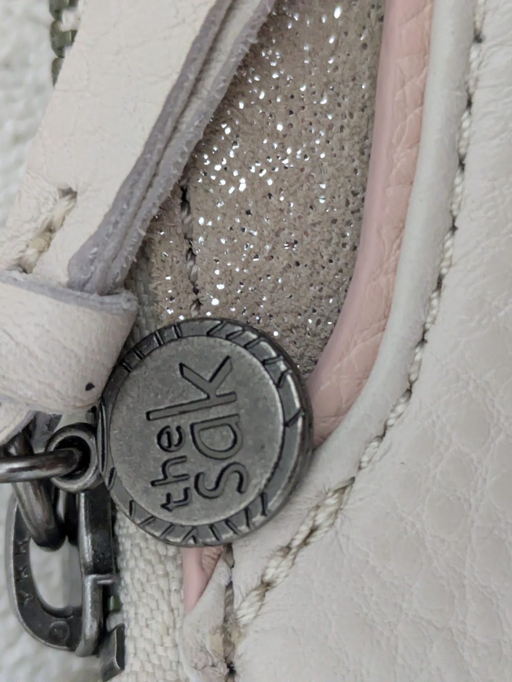 The Sak Silverlake Cream Crossbody Bag Studded Purse - Picture 4 of 9